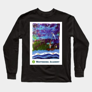 Learning Emerges from Curiosity - Wayfinding Academy Long Sleeve T-Shirt